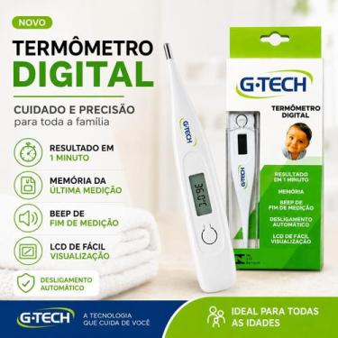 Imagem de Termômetro Digital G-tech Bebê Adulto Enxoval Clínico Febre - Mundo do