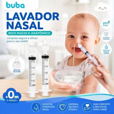 Imagem de Lavador Nasal 2 Unidades Seringa Com Ponta Em Silicone Buba - Mundo do