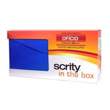 Imagem de Envelope Color Plus Azul Royal 114x229mm 100und Scrity
