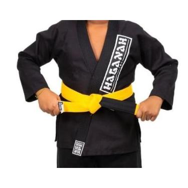 Imagem de Kimono haganah f300 jiu jitsu adu, Preto, A1