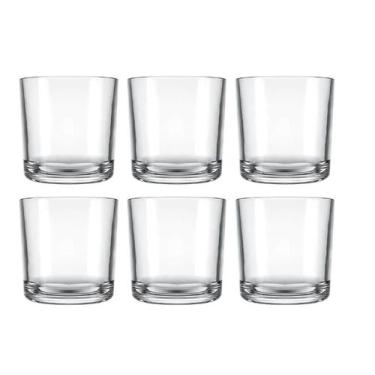 Imagem de Jogo 6 Copo Bar Whisky Drink Cerveja Água Dose 265 Ml Barman - Nadir F