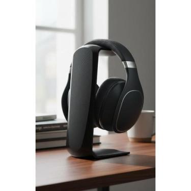Imagem de 2x Suporte Fone Ouvido Gamer Mesa Preto 3D Premium ABS - Congratulatio