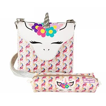 Imagem de Kit Infantil Bolsa e Estojo, Unicórnio Feliz - Magicc Bolsas KI-039