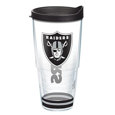Imagem de Tervis Feito nos EUA com paredes duplas NFL Las Vegas Raiders Arctic isolado mantém as bebidas frias e quentes, 700 ml, transparente