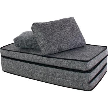 Imagem de Puff com Travesseiro Casal Multiuso 3 em 1 BF Colchões