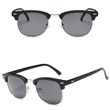 Imagem de Sunglasses Women Popular Retro Men Summer Style Sun Glasses,02 Silver,Gray,china