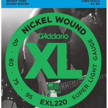 Imagem de Cordas para contrabaixo Exl220 040-095 - d`addario