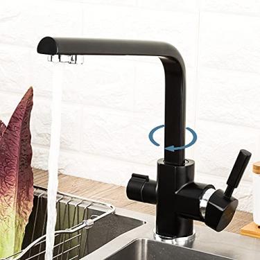 Imagem de Torneiras de cozinha montadas no convés torneira misturadora rotação de 360 ​​graus com torneira misturadora de purificação de água guindaste para cozinha, y40104,1, china