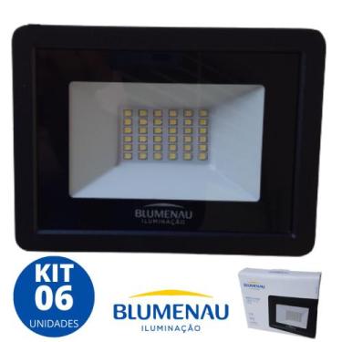 Imagem de Refletor Led 30W 6500K 2680Lumens Bivolt Prova D' Água Ip65 Blumenau K