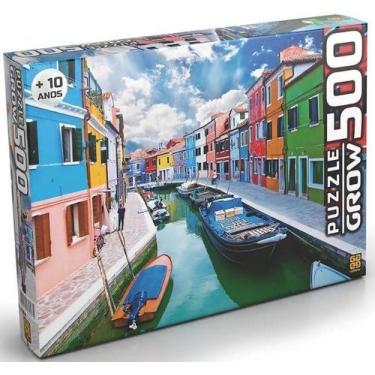 Quebra-Cabeça 500 Peças Puzzle Quadro Mona Lisa 50,8x36 cm em