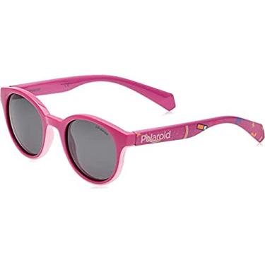 Imagem de Polaroid Kids PLD8036/S MU1 M9 42 - Rosa/Cinza