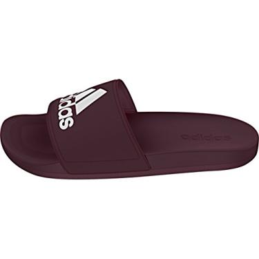 Imagem de adidas Sandália masculina Adilette Comfort Slide, Marrom/branco/marrom, 4