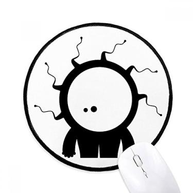 Imagem de DIYthinker Universo Alienígena Monstro Alienígena Ciclope Mouse Pad Desktop Escritório Tapete Redondo para Computador
