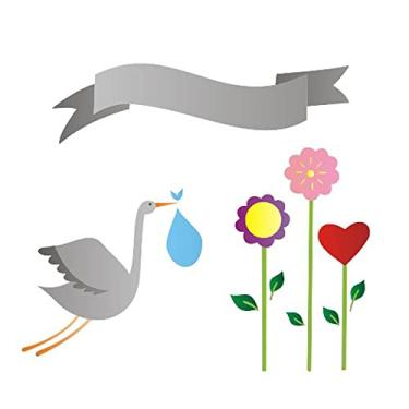 Imagem de Stencil de Acetato para Pintura OPA Duplo 14 x 14 cm - 1376 Cegonha