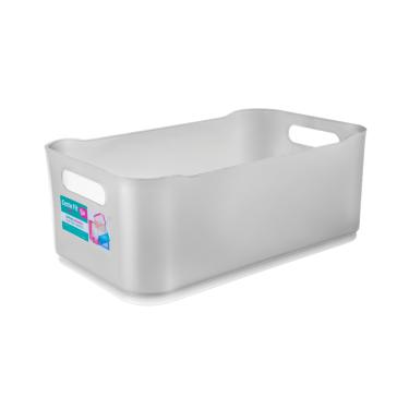 Imagem de Cesta Organizadora Grande Coza Fit 30,5 x 18,5 x 12 cm Natural