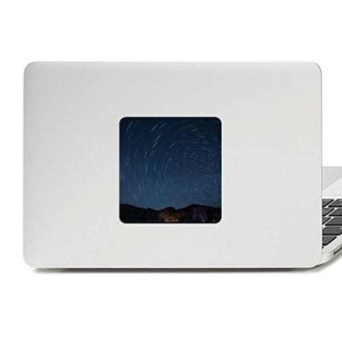 Imagem de Adesivo de vinil para laptop com paisagem de estrelas luzes céu noturno para decoração de PC