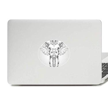 Imagem de Adesivo de notebook com emblema de animal de elefante Mamute e decalque para notebook