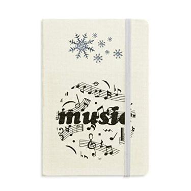 Imagem de Caderno de notas musicais e barras grossas para inverno