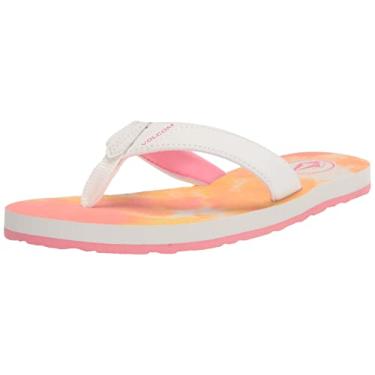 Imagem de Volcom Sandália feminina Vicky Big YTH, Tie Dye, 13 Big Kid