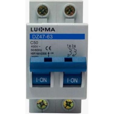 Imagem de Disjuntor Din Bipolar 50Amp Lukma 34019