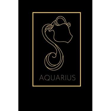 Imagem de AQUARIUS ZODIAC SIGN: Zodiac Notebook Novelty Gift ~ Journal College Ruled Blank Lined