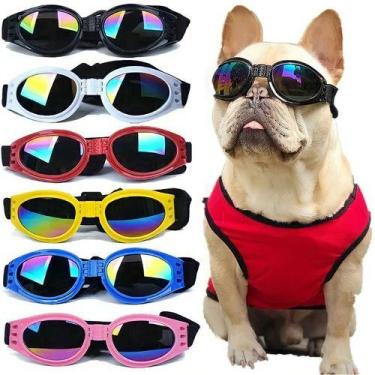 Imagem de Óculos Para Cachorro De Sol Pet Cão Motoqueiro Proteçao Uv Gatos Cães 