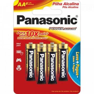Imagem de Pilha Alcalina AA com 6 LR6XAB/L6P5192 - Panasonic