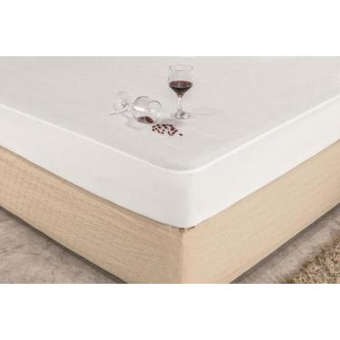 Imagem de Capa Protetor Impermeável QUEEN Cama Box e Comum Liso - LF ENXOVAIS