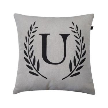 Imagem de Almofada Mescla U 40x40cm Preto - FASTLAR