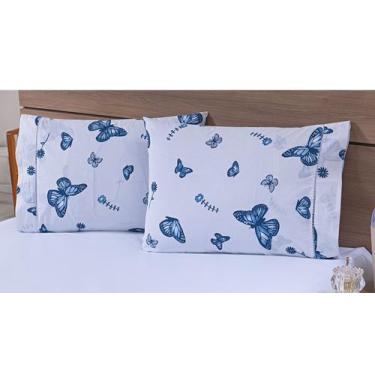 Imagem de Kit 12 Fronhas Avulsas 80x60cm Percal 100% Algodão 180 Fios Estampado 