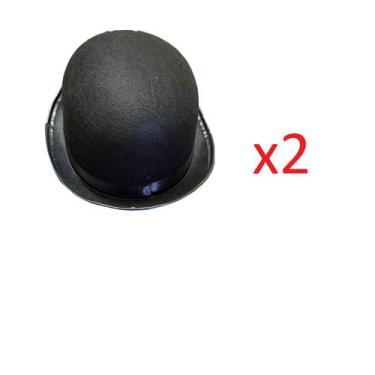 Imagem de Chapéu Preto estilo Charles Chaplin de Feltro Adulto Kit 2un - Lynx pr