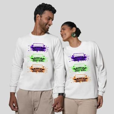 Imagem de Kit 2 Blusas Frio Moletom Careca Sem Capuz Casal Namorados Car - MP Mo