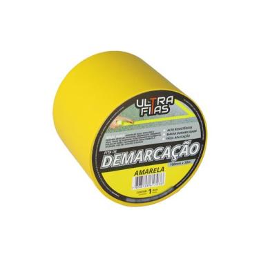 Imagem de Fita Demarcação Pvc 100mm X 30m Sinalização Cores Variedades - Ultra F