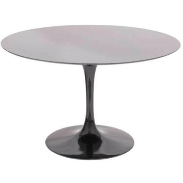 Imagem de Mesa De Jantar Tulipa  Saarinen Redonda 150 cm + Vidro 6 mm Temperado 