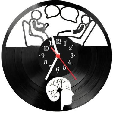 Imagem de Relógio Parede Vinil LP ou MDF Psicologo Psicologia 1 - 3D Fantasy, Di