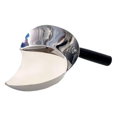 Imagem de DLK - Forma de captura de carne de aço inoxidável para corte de kebab - Pá turca, pá de kebab para giroscópio, doner - 28 cm, prata