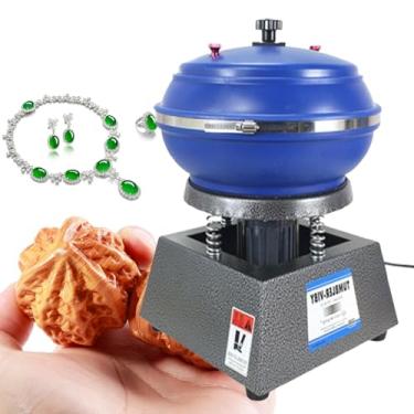 Imagem de KKSOUFX MáQuina De Polimento De Pedras Preciosas De Diamante E Ouro De 12 Polegadas, Ferramenta De Polimento EléTrica De 6 Litros, MáQuina De Polimento De Tambor Para Polir Rebarbas De Jade, Ouro