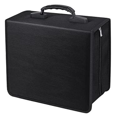 Imagem de Capa para CD/DVD Siveit 400 Capacidade Carteira de armazenamento VCD Porta-livros, caixa de álbum, Preto