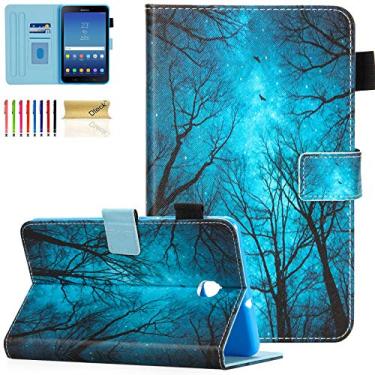 Imagem de Capa para Galaxy Tab A 8.0 2018, SM-T387, Dteck Slim Folio Stand Capa carteira de couro premium com compartimento para fotos para tablet Samsung Galaxy Tab A de 8.0 polegadas SM-T387
