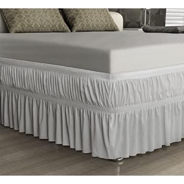 Imagem de Saia P/ Cama Box - Malha - King Size - Branco - Adomes