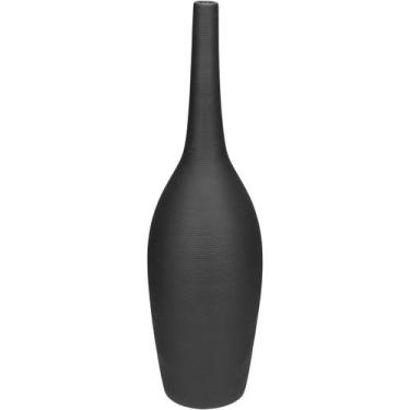 Imagem de VASO DECORATIVO ENFEITE CASA APARADOR GARRAFA HOME&CO CERÂMICA 42x12x1