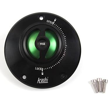 Imagem de Tampa de tanque de combustível sem chave CNC para Kawasaki Ninja 400R, Ninja 650R ER6F ER6N, Vulcan 650 S, Z125, Z650, Z750, Z750R, Z750S, Z800, Z900, Z1000, Z1000SX Ninja 1000 Tourer Green