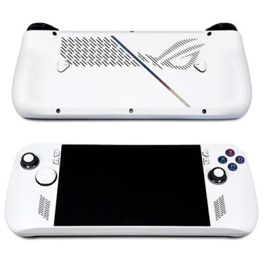 Imagem de Rog Ally X Matte Skin, edição branca, película de vinil fosco para Rog Ally X (projetada por POP SKIN)