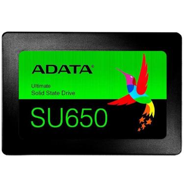 Imagem de SSD Adata SU650, 512GB, Sata III, Leitura 520MB/s e Gravação 450MB/s