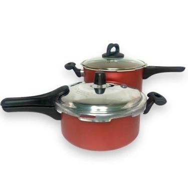 Imagem de Conjunto De 2 Panelas De Pressão 3L e 4,5L Colors Cozinha  - Nacional 