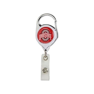 Imagem de WinCraft NCAA Ohio State Buckeyes Porta-crachá retrátil premium, cor do time, tamanho único