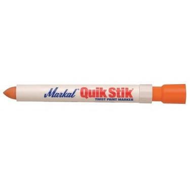 Imagem de Markal Marcador de tinta sólida 61071 Quik Stik Twist de longa duração, laranja (pacote com 12)