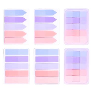 Imagem de AIEX 600 abas adesivas de indexação, abas adesivas graváveis para leitura de pastas de índice, notas de arquivo, notas de livro, fácil remoção (rosa roxo)