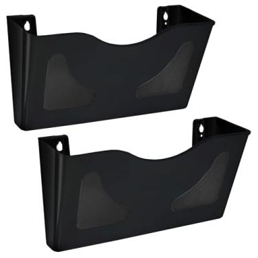 Imagem de Azar Displays 250080-Blk-2Pk Porta-Arquivos De Bolso Único Para Parede, Organizador Vertical Acrílico Escritório, Casa E Escola, Preto (Pacote Com 2)