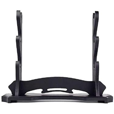 Imagem de CNLQ Suporte Para Espada Katana, Preto Samurai, Exibição Em Rack Wakizashi Tanto